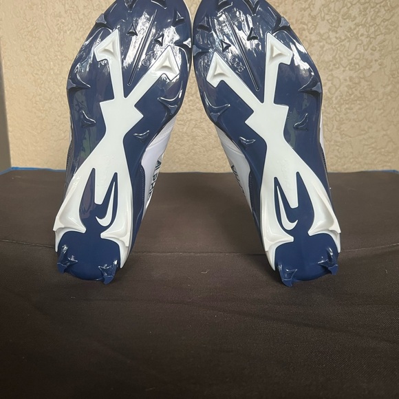 Nike Alpha Menace 4 Pro White Navy Blue Football Cleats FD7037-104 Men's Size 12 - Picture 5 of 5